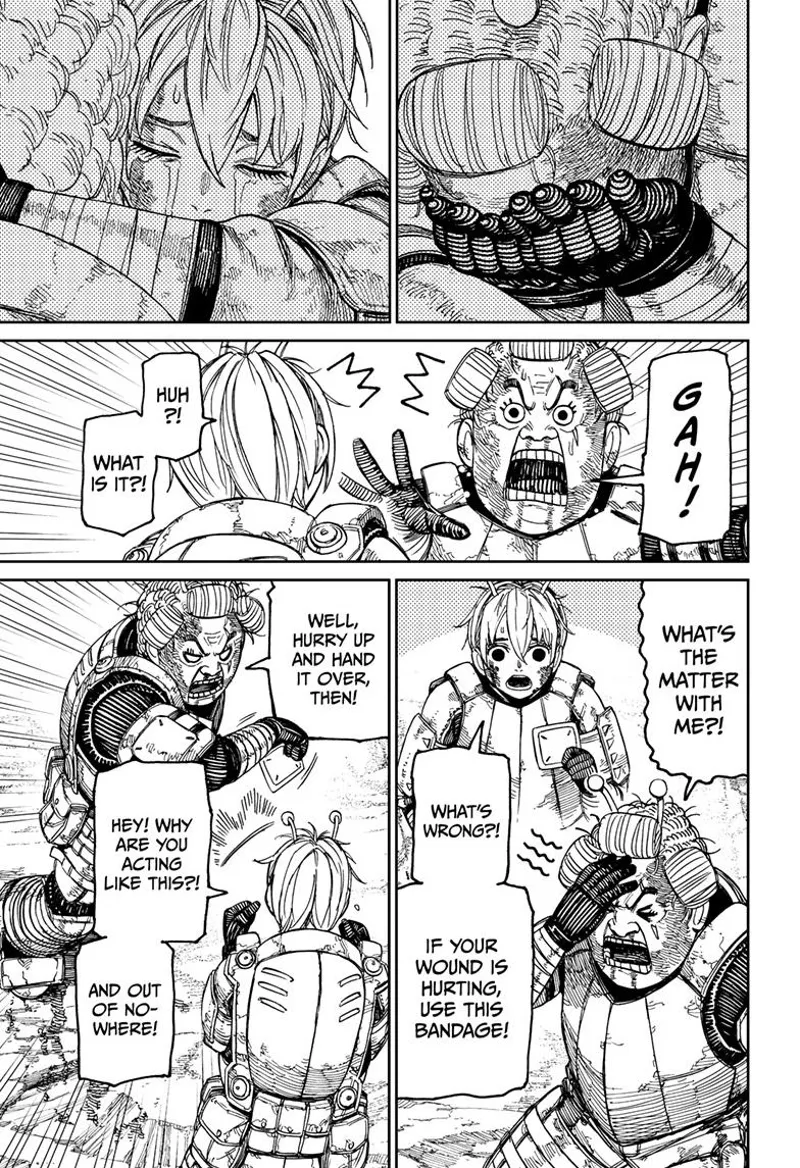 Ms. Banga suddenly freaks out and asks Vamola for the bandage.