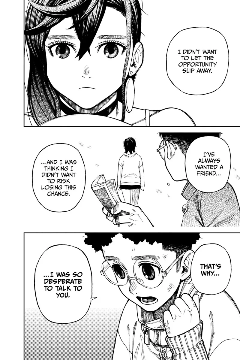 Okarun tells Ayase he always wants to have a friend and sees that opportunity in her. That's why he talked to her at school.