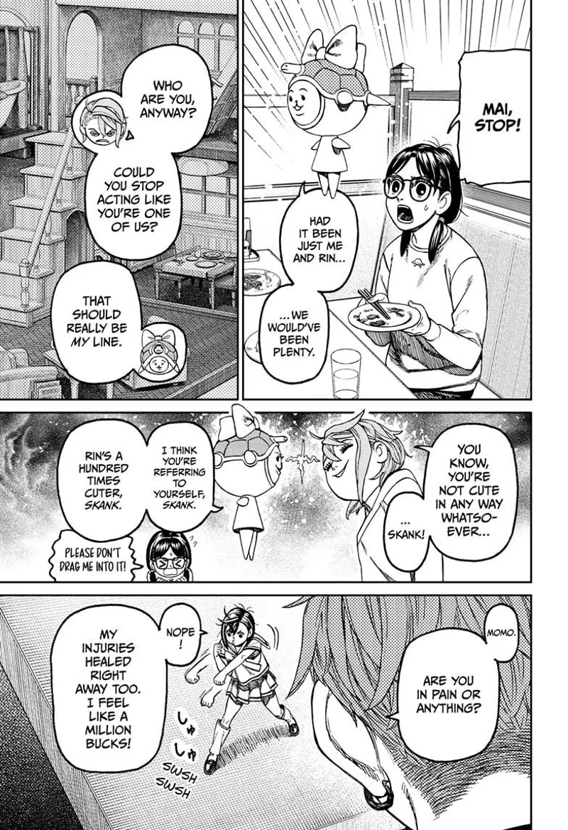 Rin stops Mai from bickering against Aira.